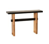 SONGYL-20249 Scalamaino Tavolo da consolle rustico in legno marrone for ingresso - divano stretto dietro il, elegante tavolino laterale for corridoio o, che valorizza l'arredamento della tua casa