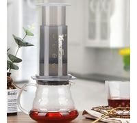 Sonhomay Clear Coffee Press- 3 in 1 metodo di infusione combina caffettiera francese, pourover, espresso, caffè corposo senza sabbia o amarezza, piccola macchina da caffè portatile per campeggio e