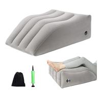 Sonhomay Cuscino gonfiabile di elevazione della gamba Cuscino portatile del cuneo della gamba Cuscino Comfort per dormire Lettura Resto Elevazione