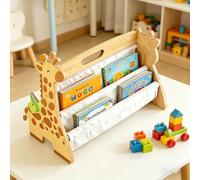 Sonhomay Monte-ssori - Libreria per bambini, in legno, a doppia faccia, per libri, libreria, libreria, per cameretta dei bambini, camera da letto, sala giochi, 43,2 x 28,2 x 34 cm