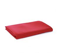 Sonia Moer Lenzuolo Piano in Microfibra Spazzolata Super Morbida - Lenzuolo Superiore Ipoallergenico Traspirante Non Stirabile, Rosso, Super Re 300X270 cm