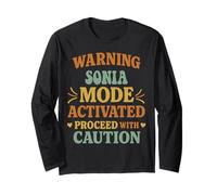 Sonia Personalized Women's Gift Custom Sonia Maglia a Manica