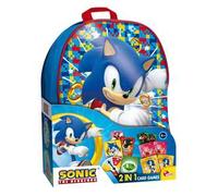Sonic 2 in 1 card games in a backpack