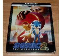 Sonic 2: La Film ( Sonic The Hedgehog 2) 4K UHD+ Blu-Ray Nuovo Steelbook a-B-C