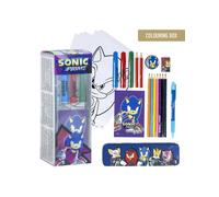 Sonic prime Set Cartoleria Da Colorare Per bambini arte scuola cancelleria