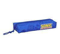 Sonic - Astuccio rettangolare per bambini, ideale per scuola e bambini, comodo e versatile, qualità e resistenza, 22 x 7 x 40 cm