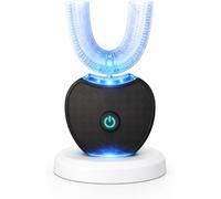 Sonic Brush V5 Toothbrush,Spazzolino Sonico 360° Con Pulizia Automatica,Spazzolino Elettrico Sonico Wireless a Ultrasuoni for Bambini E Adulti,Testina in Silicone per Uso Alimentare (Nero)