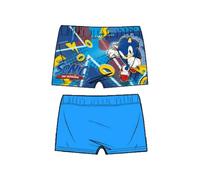 Sonic Costume da Bagno Bambino, Pantaloncini da Nuoto, Blu con Stampa Grafica, in 2 Colori (A3144) (IT, età, 3 Anni, 4 Anni, Regular, Azzurro)