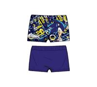 Sonic Costume da Bagno Bambino, Pantaloncini da Nuoto, Blu con Stampa Grafica, in 2 Colori (A3144) (IT, età, 9 Anni, 10 Anni, Regular, Blu)