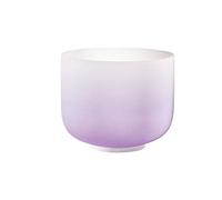 Sonic Energy Campana tibetana in cristallo, 20,3 cm, 440 Hz, nota B4, chakra della corona, colore sfumato, per meditazione, yoga, anello in silicone incluso (CSBC8B)