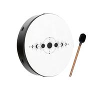 Sonic Energy Drum Moon Phases - Tamburo sciamanico da 16 pollici con pelle sintetica - per meditazione, viaggi sonori, percussioni - incluso battente (RD16DWB-SH)