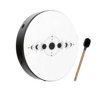 Sonic Energy Drum Moon Phases - Tamburo sciamanico da 18 pollici con pelle sintetica - per meditazione, viaggi sonori, percussioni - incluso battente (RD18DWB-SH)