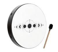 Sonic Energy Drum Moon Phases - Tamburo sciamanico da 20 pollici con pelle sintetica - per meditazione, viaggi sonori, percussioni - incluso battente (RD20DWB-SH)