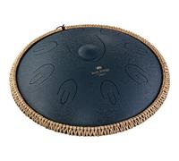 Sonic Energy Steel Tongue Drum - Tank Drum Octave da 16 pollici in D Amara - Per Meditazione, Yoga, Percussioni - Acciaio Verniciato a Polvere Navy Blue - Include Mallet e Borsa (OSTD2NB)