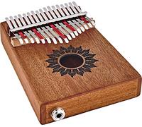 Sonic Energy Pick Up Kalimba - 17 note in C Major - For Stage, Live, Studio - Legno di Mogano - Accessori inclusi (PKL1708H)
