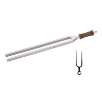 Sonic Energy Planetary Therapy Tuning Fork Master - 128,00 Hz / C3 - Per Terapia del Suono, Yoga e Meditazione - in Acciaio Nichelato con Manico Ergonomico (TTF-128)