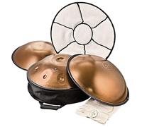 Sonic Energy Sensory HPSTL110CU, 11 toni, 440 Hz, acciaio inossidabile, per meditazione, yoga, percussioni, accessori inclusi
