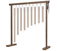 Sonic Energy Sound Bath Tube Chime - 9 ton Solfeggio - per bagno e viaggio - Include custodia, supporto, bacchette (SBTSETSOL)