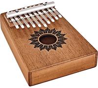 Sonic Energy Sound Hole Kalimba - 10 note in C Major - Per Meditazione, Yoga e Percussioni - Legno di Mogano - Accessori inclusi (KL1008H)