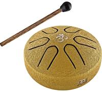 Sonic Energy Steel Tongue Drum - Pocket Tank Drum in A Major - Strumento in Acciaio Inossidabile per Meditazione, Yoga, Bambini - Mallet incluso (PSTD3GOM)