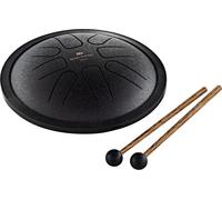 Sonic Energy Steel Tongue Drum - Small Tank Drum da 7 Pollici in F Minore - Strumento in Acciaio Inossidabile per Meditazione, Yoga, Bambini - Include Mallet e Borsa (SSTD1BK)