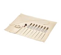 Sonic Energy TCM - Set di diapason terapia, 7 pezzi, per terapia, fonoforesi, lavoro Qi, con custodia, bacchetta (TTF-TCM-SETR)