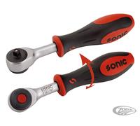Sonic Equipment Leva Gas Serpeggiante Con Cricchetto 1/4" Per Harley-Davidson