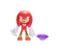 Sonic - Figura articolata da 10,2 cm con accy - Classic Knuckles con Purple Chaos Emerald (Wave 16)