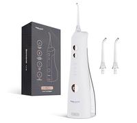 Sonic Flo - Idropulsore senza fili per denti, gengive, parentesi graffe, cure dentali, impermeabile IPX7, serbatoio rimovibile da 270 ml, display intelligente, batteria da 40 giorni, 4 modalità