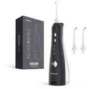 Sonic Flo - Idropulsore senza fili per denti, gengive, parentesi graffe, cure dentali, impermeabile IPX7, serbatoio rimovibile da 270 ml, display intelligente, batteria da 40 giorni, 4 modalità