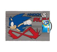 Pyramid International Sonic the Hedgehog Zerbino (design Knock and Run) Zerbino in fibra di cocco, per esterni e interni, 60 x 40 cm, regalo per giocatori di Sonic the Hedgehog, prodotto ufficiale,