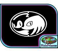Sonic Knuckles Poster Adesivo E Vinile Sega Poster Parete Per Auto Finestra