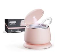 Sonic Odyssey - Pulitore ad ultrasuoni portatile e wireless per allineatori, fermi protesi e paradenti, pulizia multifrequenza 45-50 kHz, cicli di 3 e 5 minuti, per cure orali (rosa zaffiro)