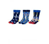 Sonic Confezione Calzini, Multicolore, 35-41 Unisex