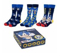 Sonic Confezione Calzini, Multicolore, 40-46 Unisex