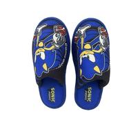 Sonic - Pantofole da casa, Design Sonic, morbide, Taglia 40/41, Colore Blu, Prodotto Ufficiale (Marchi CyP)