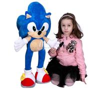 Sonic Peluche 80cm Gigante The Hedgehog Riccio Blu Originale Ragazzi Bambini 0+