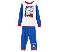 Sonic Pigiama Invernale Bambini - Colore Blu, Bianco e Rosso - Taglia 5 Anni - Pigiama Lungo Fabbricato in Cotone Single 100% - Prodotto Originale Disegnato in Spagna