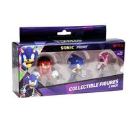 SONIC PRIME 3 FIGURE KNUCKLES NY + RUSTY ROSE + SONIC 6CM