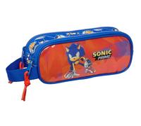 Double Carry-All Sonic Prime Blue 21 X 8 X 6 Cm NUOVO