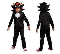 Sonic Prime Costume per bambini Shadow, licenza ufficiale Disguise, vestibilità comoda e design dettagliato, taglia S 4-6