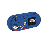 Sonic Prime Oval Pencil Case - Blu - 8,5 x 5 x 22,5 cm - Chiusura a cerniera - Versatile e resistente - Prodotto originale disegnato in Spagna