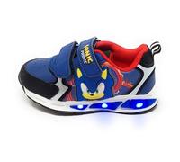 Sonic Prime Scarpa con Luci Integrate nell'intersuola e Lato Calzatura,Sneaker Blu Navy,Doppio Strappo (Blu, Sistema Taglie Calzature EU, Bambino Piccolo (2-5 Anni), Numero, Media, 26)
