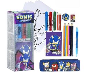 Sonic prime Set Cartoleria Da Colorare Per bambini arte scuola cancelleria