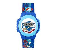 Sonic SNC4316 - Orologio digitale al quarzo con cinturino in plastica, Blu, giapponese