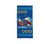 Sonic Telo Mare In Spugna 100% Cotone Cm 70x140 Telo Piscina Blu