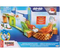 Sonic The Hedgehog Go Go Racers Playset Knuckles Adventure Fun Track e lanciatore ad alta velocità