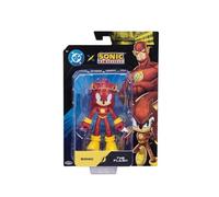 DC x Sonic Sonic The Flash Action Figure 13 cm, Jakks Pacific Ufficiale, Altamente Articolata, Design Dettagliato, Confezione da Collezione