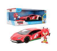 Sonic The Hedgehog 1:24 HWR Lambo Aventador Con Knuckles