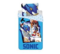 Sonic The Hedgehog 2 pezzi Set Letto Singolo Copripiumino 140x200cm Biancheria